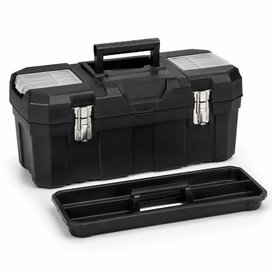 Portable Tool Box with Removable Tray
